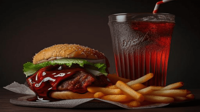 carbonated beverages and fast food