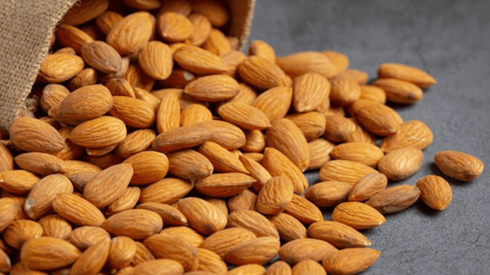 almonds in the summer