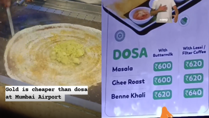 Mumbai airport dosa