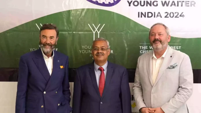 Dr Robert Walton MBE, Chairman and President of the Restaurant Association UK and Mr Sean Valentine, Managing Director, World Young Chef Young Waiter