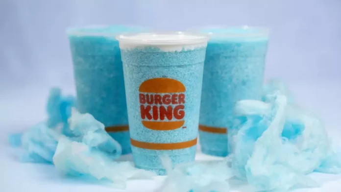 Burger King Frozen Cotton Candy drink