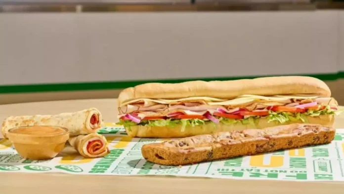 Subway footlong menu